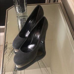 Kenneth Cole gray suede heels, like new, size 41